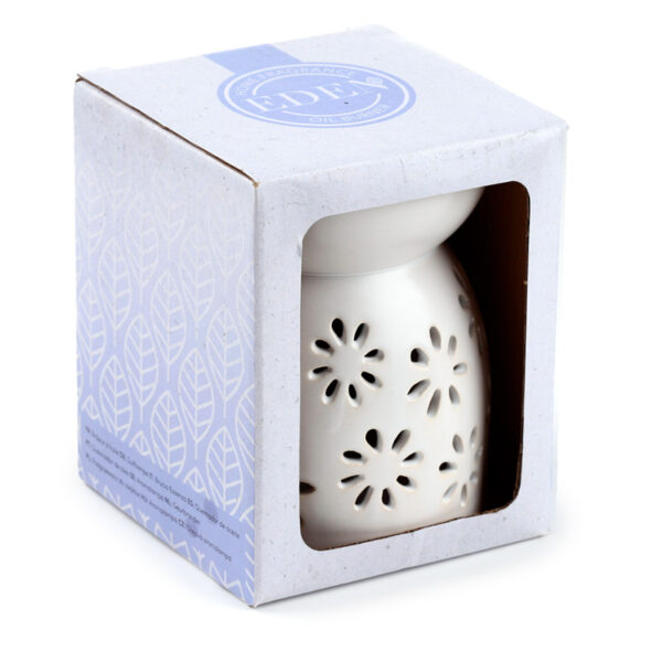 Ceramic Oil & Wax Burner - Daisy Cut-Out - Image 2
