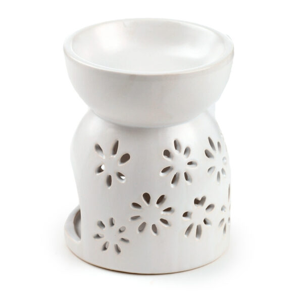 Ceramic Oil & Wax Burner - Daisy Cut-Out - Image 3