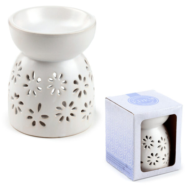 Ceramic Oil & Wax Burner - Daisy Cut-Out - Image 7