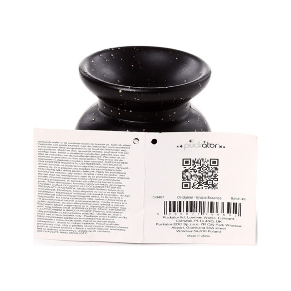 Ceramic Small Oil Burner - Eden Stone Effect Flower Cutout - Image 11