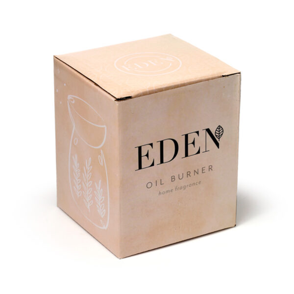 Ceramic Oil & Wax Burner - Eden Stone Effect Embossed Fern - Image 2
