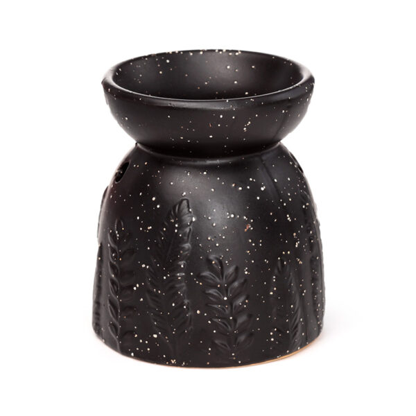 Ceramic Oil & Wax Burner - Eden Stone Effect Embossed Fern - Image 6