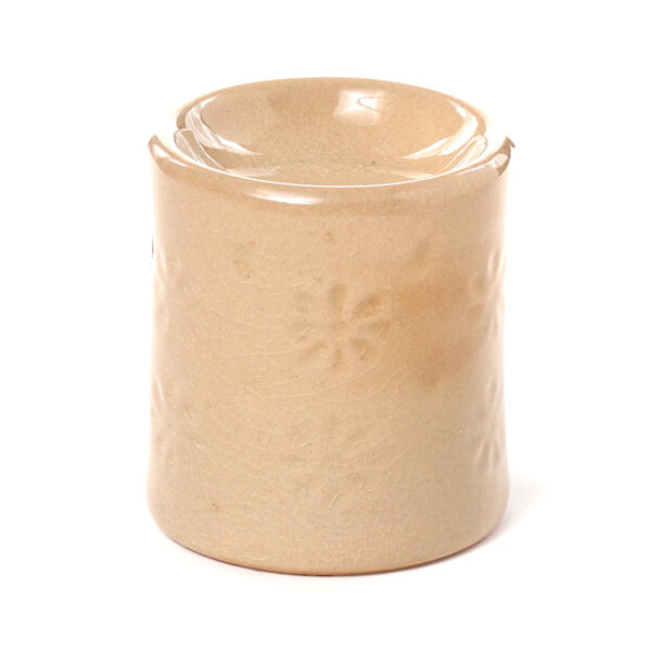 Ceramic Small Oil Burner - Eden Embossed Flower - Image 3