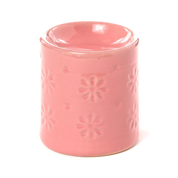 Ceramic Small Oil Burner - Eden Embossed Flower - Image 4