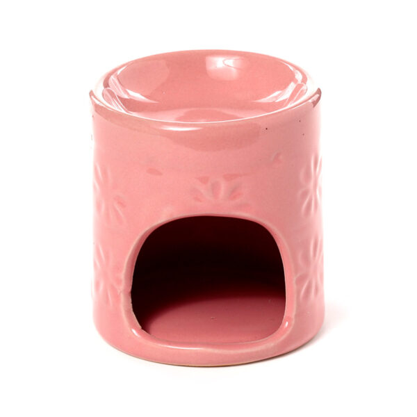 Ceramic Small Oil Burner - Eden Embossed Flower - Image 8