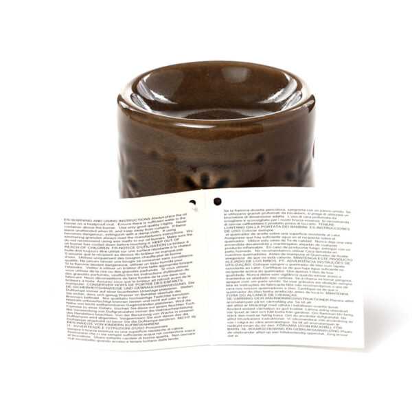 Ceramic Small Oil Burner - Eden Embossed Flower - Image 12