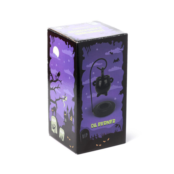 Ceramic Hanging Ceramic Oil Burner - Black Cauldron - Image 2