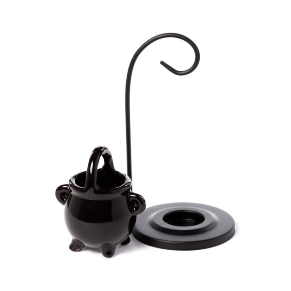 Ceramic Hanging Ceramic Oil Burner - Black Cauldron - Image 4