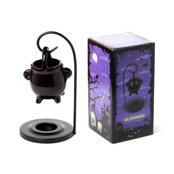 Ceramic Hanging Ceramic Oil Burner - Black Cauldron - Image 9