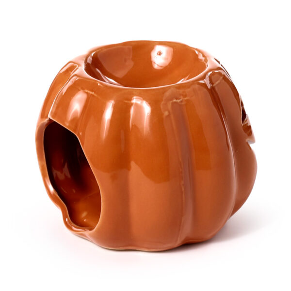 Ceramic Shaped Oil Burner - Pumpkin Jack O Lantern - Image 4