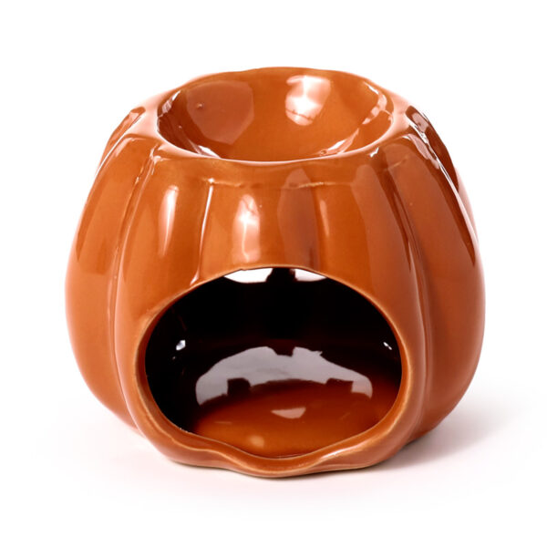 Ceramic Shaped Oil Burner - Pumpkin Jack O Lantern - Image 5