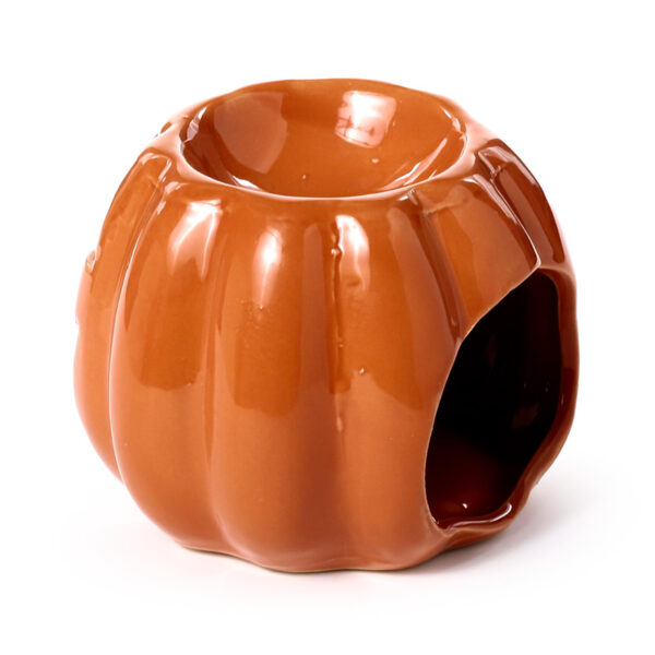 Ceramic Shaped Oil Burner - Pumpkin Jack O Lantern - Image 6