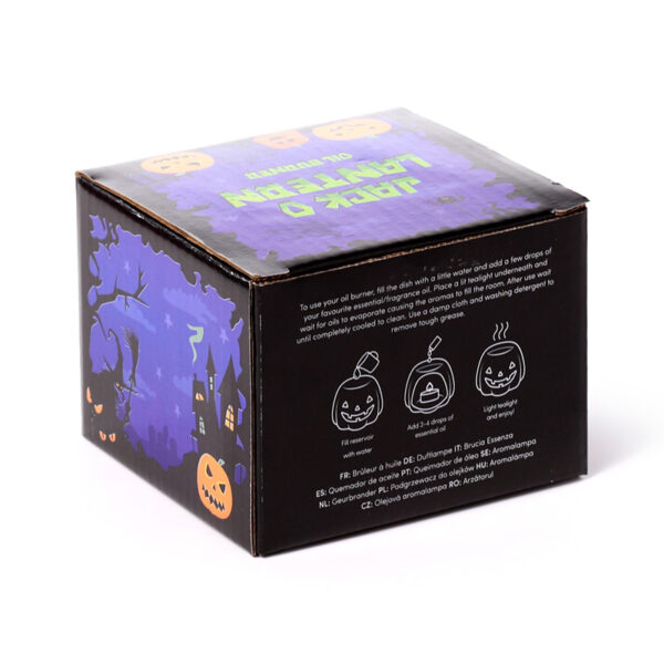 Ceramic Shaped Oil Burner - Pumpkin Jack O Lantern - Image 9