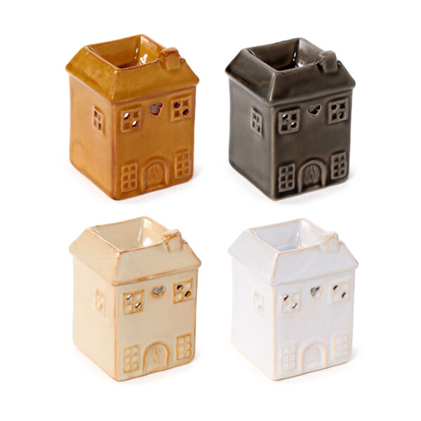 Porcelain Small Oil Burner - Eden House Shaped - Image 2