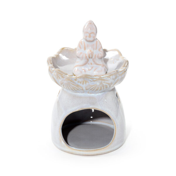 Porcelain Oil Burner - Eden Thai Buddha Lotus Flower - Image 3