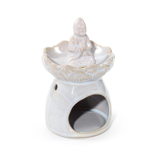 Porcelain Oil Burner - Eden Thai Buddha Lotus Flower - Image 5