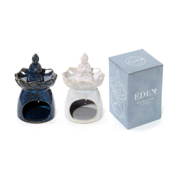 Porcelain Oil Burner - Eden Thai Buddha Lotus Flower - Image 11
