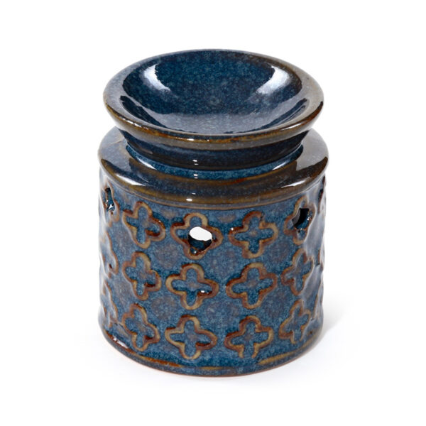 Porcelain Small Oil Burner - Eden Flower Motif - Image 3