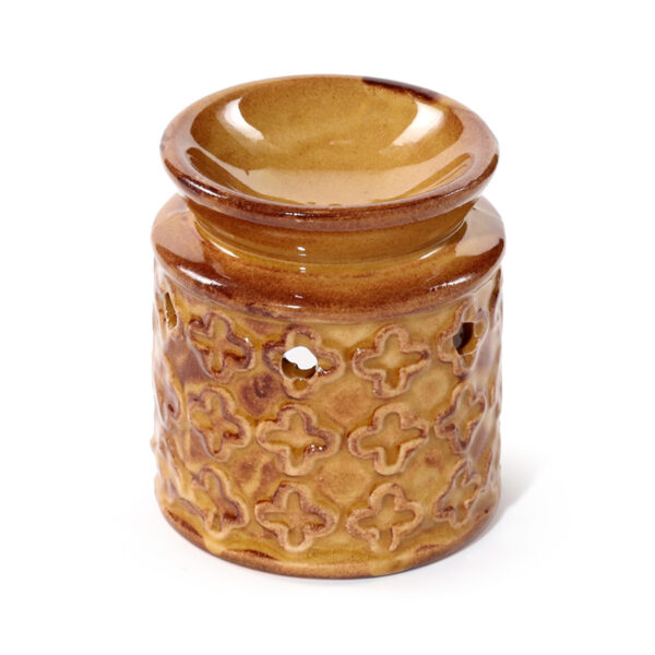 Porcelain Small Oil Burner - Eden Flower Motif - Image 5