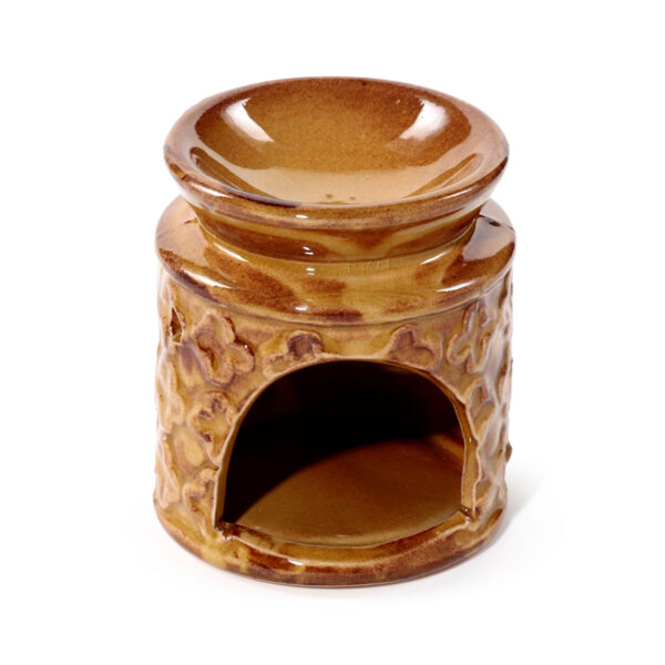 Porcelain Small Oil Burner - Eden Flower Motif - Image 9