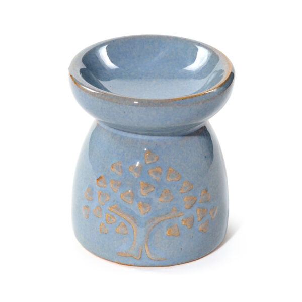 Porcelain Small Oil Burner - Eden Tree Motif - Image 4