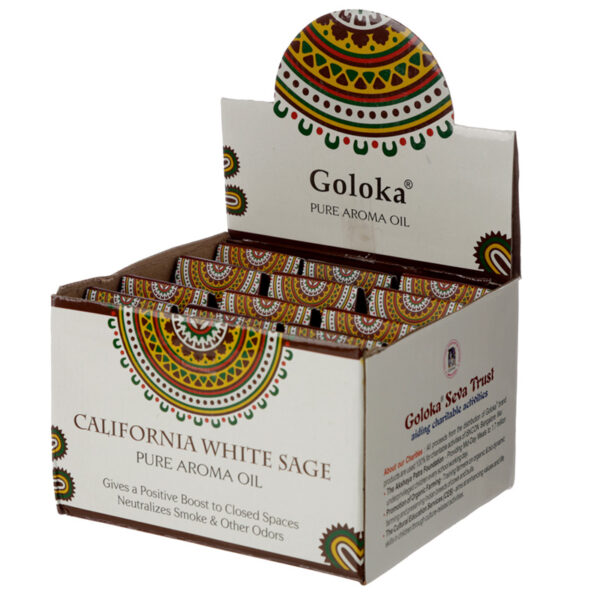 Goloka Fragrance Aroma Oils - California White Sage 10ml - Image 2