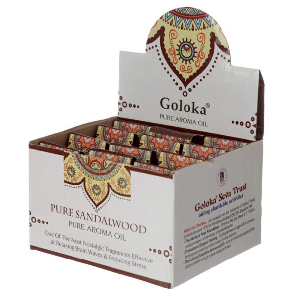 Goloka Fragrance Aroma Oils - Sandalwood 10ml - Image 2