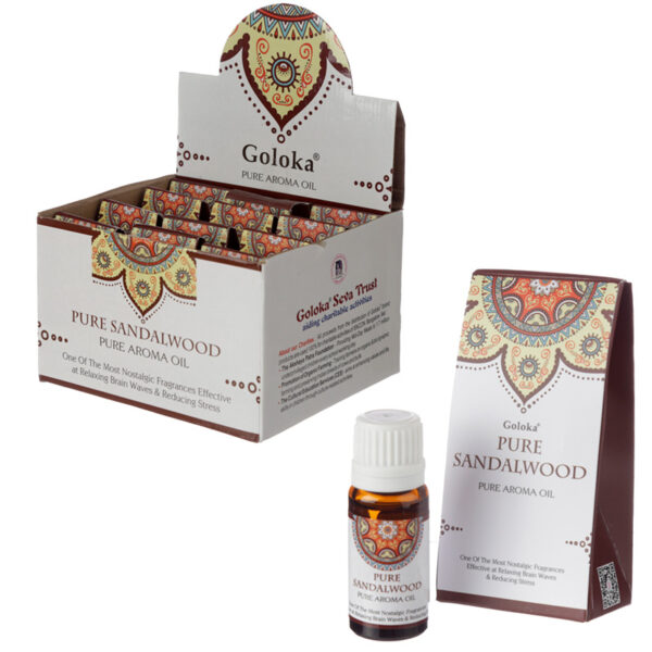 Goloka Fragrance Aroma Oils - Sandalwood 10ml - Image 3
