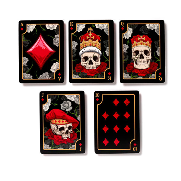 Standard Deck of Playing Cards - Skulls and Roses - Image 4