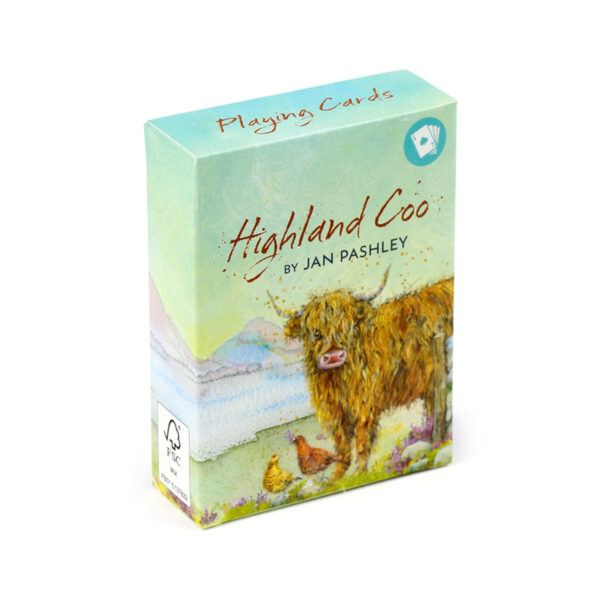 Standard Deck of Playing Cards - Jan Pashley Highland Coo - Image 2