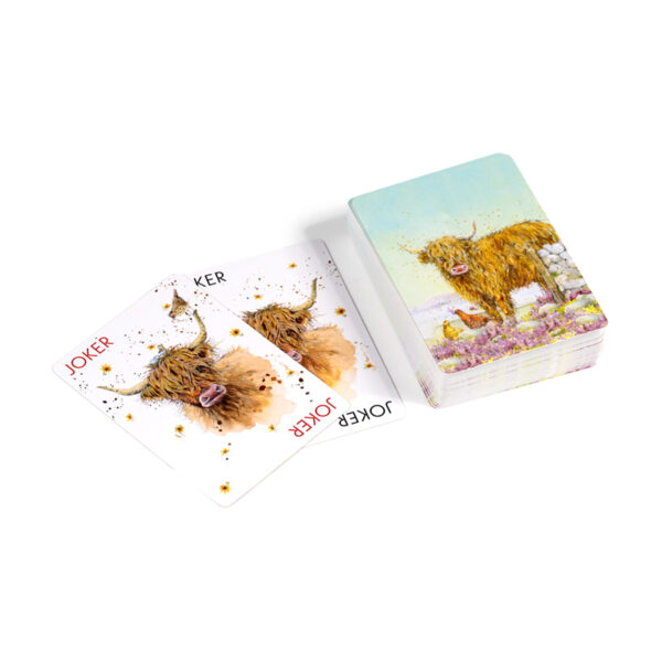 Standard Deck of Playing Cards - Jan Pashley Highland Coo - Image 3