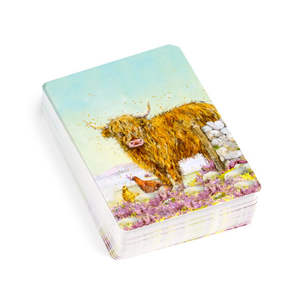 Standard Deck of Playing Cards - Jan Pashley Highland Coo - Image 8