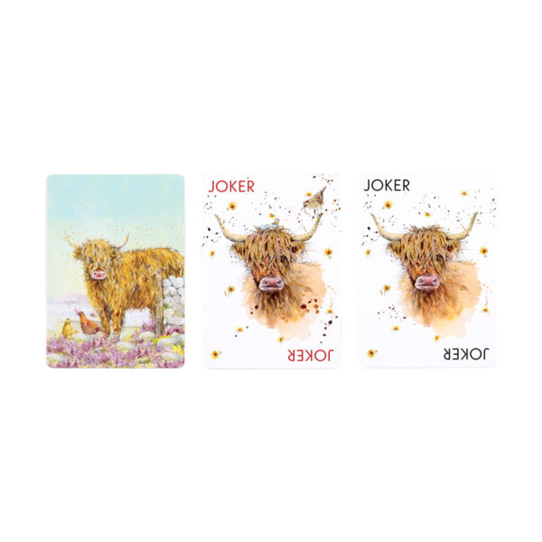 Standard Deck of Playing Cards - Jan Pashley Highland Coo - Image 9