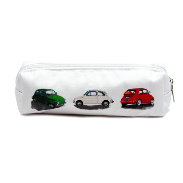 Canvas Pencil Case - Fiat 500 - Image 4