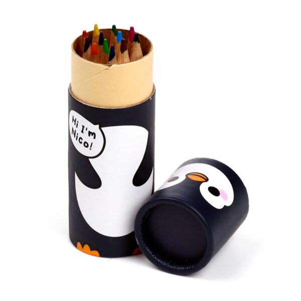 Colouring Pencil Tube - Adoramals Penguin - Image 4