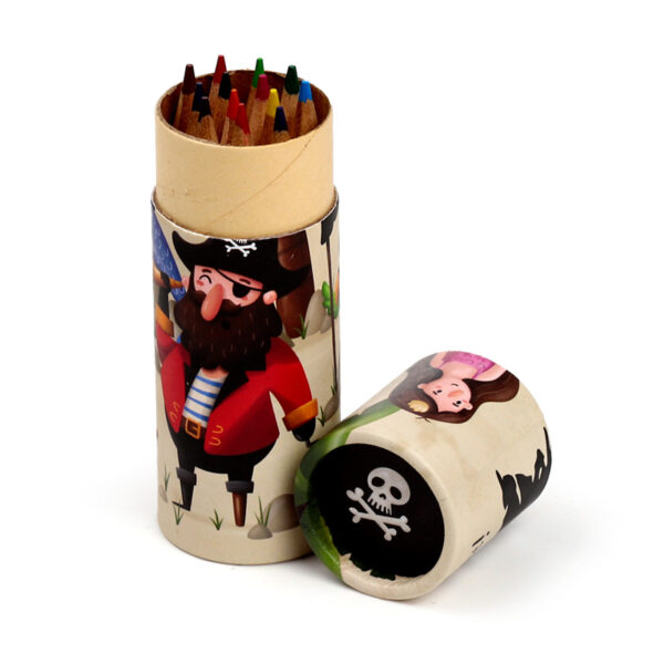 Colouring Pencil Tube - Jolly Rogers Pirate - Image 5