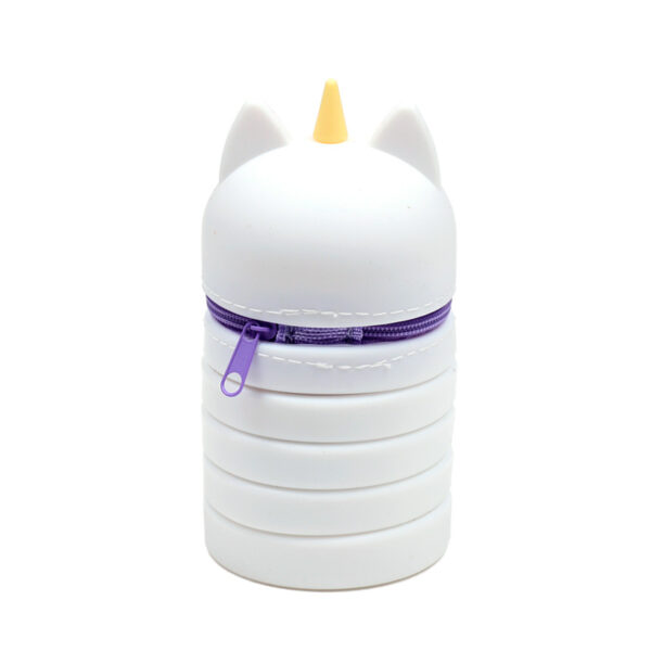 Silicone Pop Up Pencil Case - Adoramals Adoracorn Unicorn - Image 4