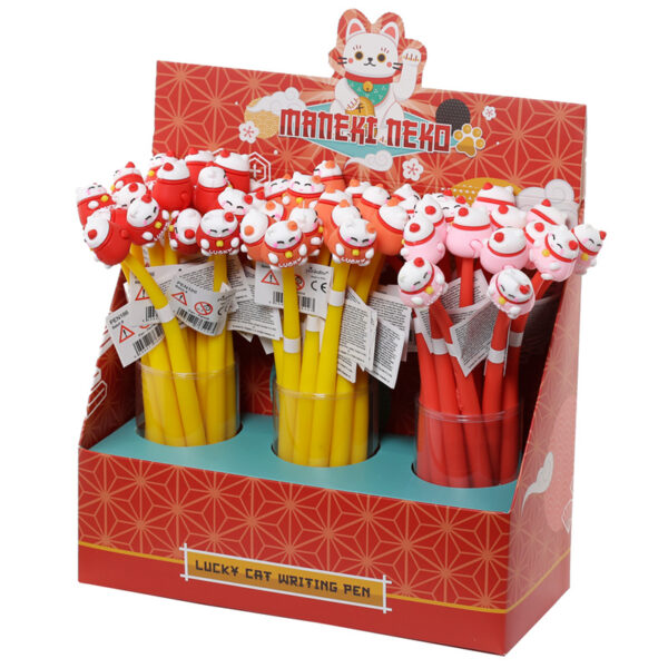 Novelty Maneki Neko Lucky Cat Fine Tip Pen - Image 3