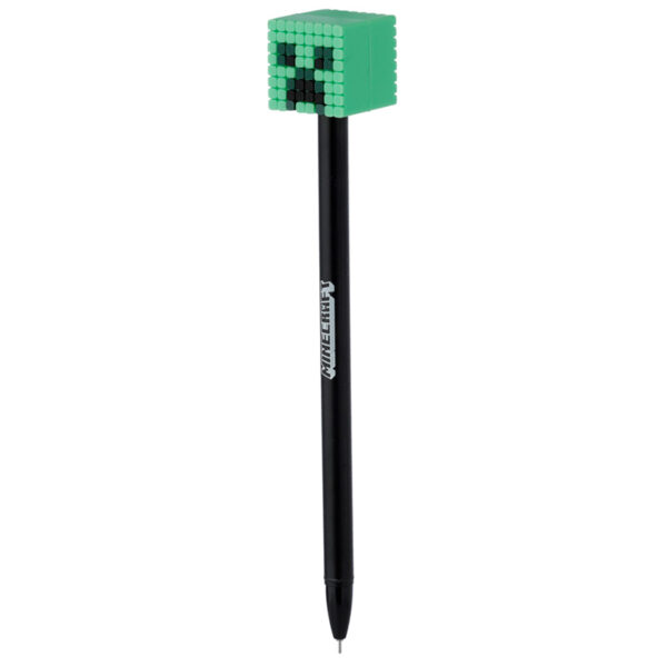 Fine Tip Pen with Silicone Topper - Minecraft (Pig/Bee/Zombie/Skeleton) - Image 4