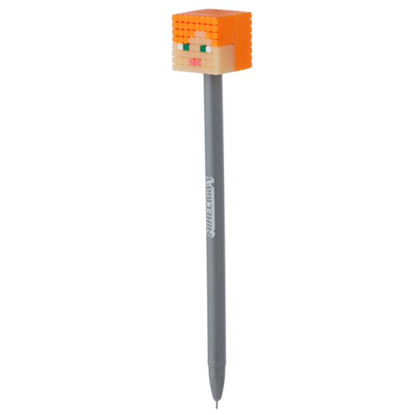 Fine Tip Pen with Silicone Topper - Minecraft (Pig/Bee/Zombie/Skeleton) - Image 5