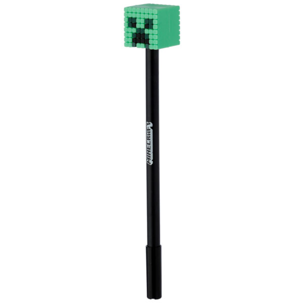 Fine Tip Pen with Silicone Topper - Minecraft (Pig/Bee/Zombie/Skeleton) - Image 8
