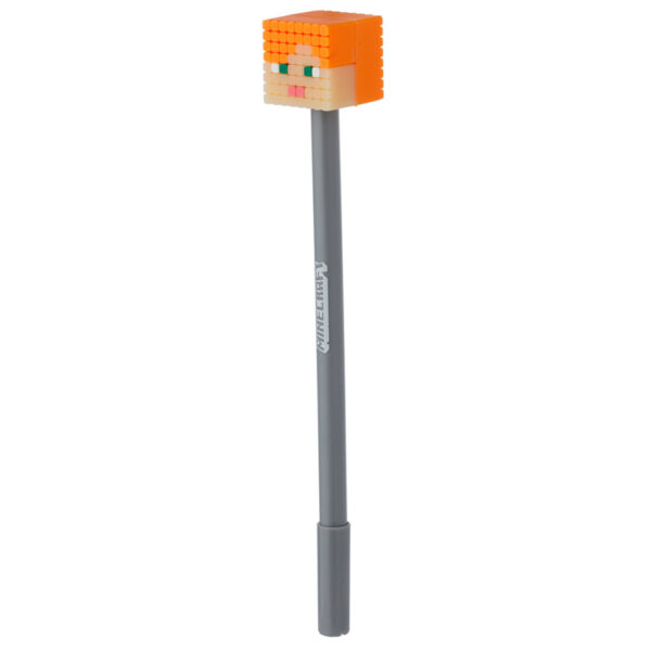 Fine Tip Pen with Silicone Topper - Minecraft (Pig/Bee/Zombie/Skeleton) - Image 9