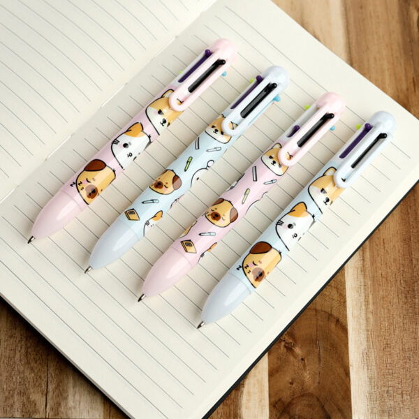 Multi Colour Pen (6 Colours) - Adoramals Pets - Image 2