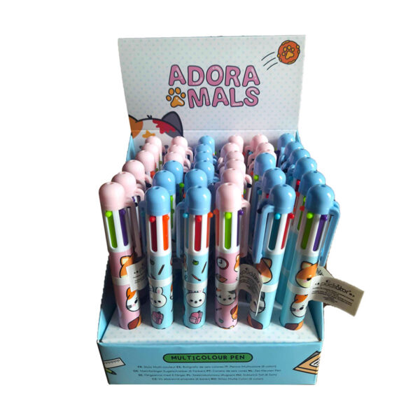 Multi Colour Pen (6 Colours) - Adoramals Pets - Image 10