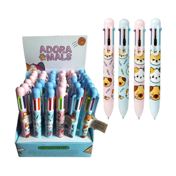 Multi Colour Pen (6 Colours) - Adoramals Pets - Image 11