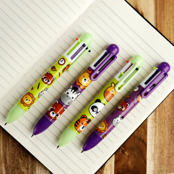 Multi Colour Pen (6 Colours) - Adoramals Wild - Image 2