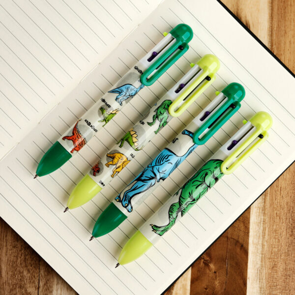 Multi Colour Pen (6 Colours) - Dinosauria - Image 2