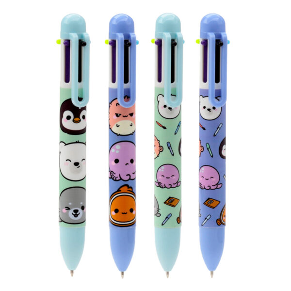 Multi Colour Pen (6 Colours) - Adoramals Sealife - Image 2