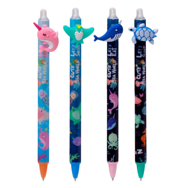 Erasable Pen with PVC Topper - Sealife - Image 2