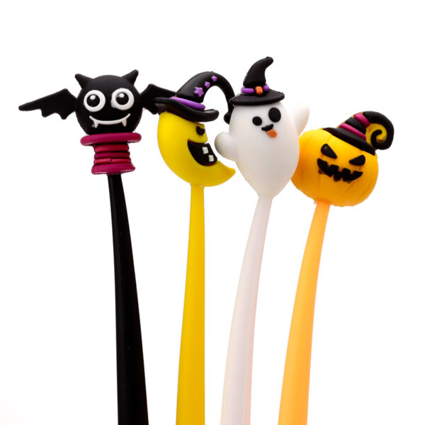 Fine Tip Pen with Topper - Party Bat, Pumpkin, Ghost & Moon - Image 4